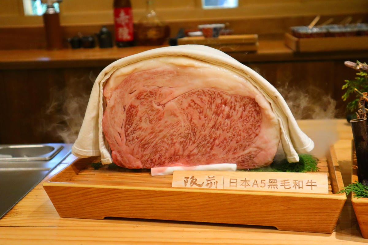 (台北中山美食)阪前和牛鐵板燒 台北中山北店，王品集團旗下鐵