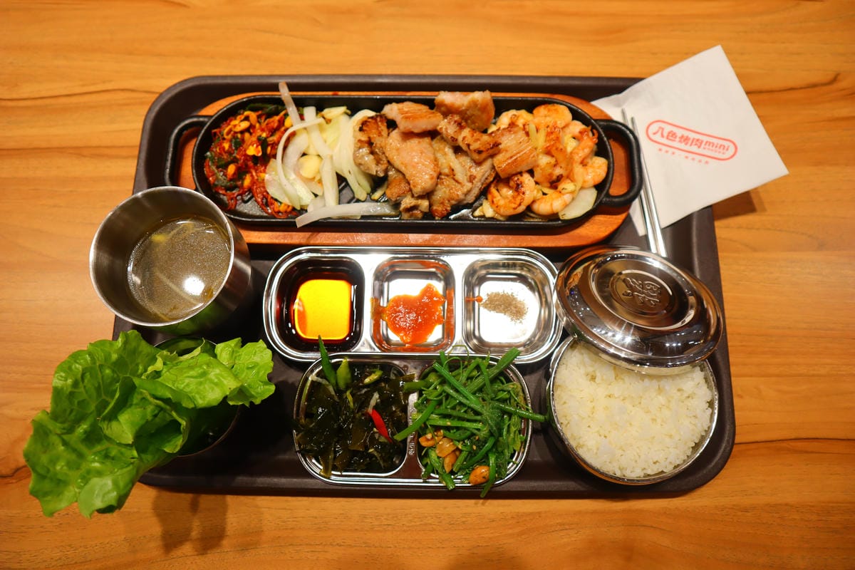 (新北新莊餐廳)八色烤肉mini-宏匯廣場店，宏匯廣場美食街