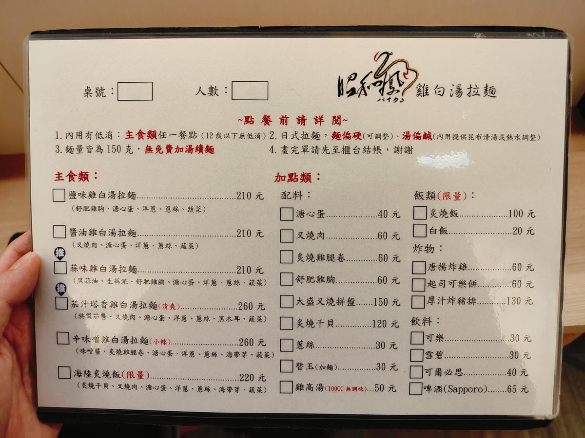 (新北中和餐廳)昭和鳳。パイタン 。雞白湯拉麵,從晚上17: (新北中和餐廳)昭和鳳。パイタン 。雞白湯拉麵,從晚上17: