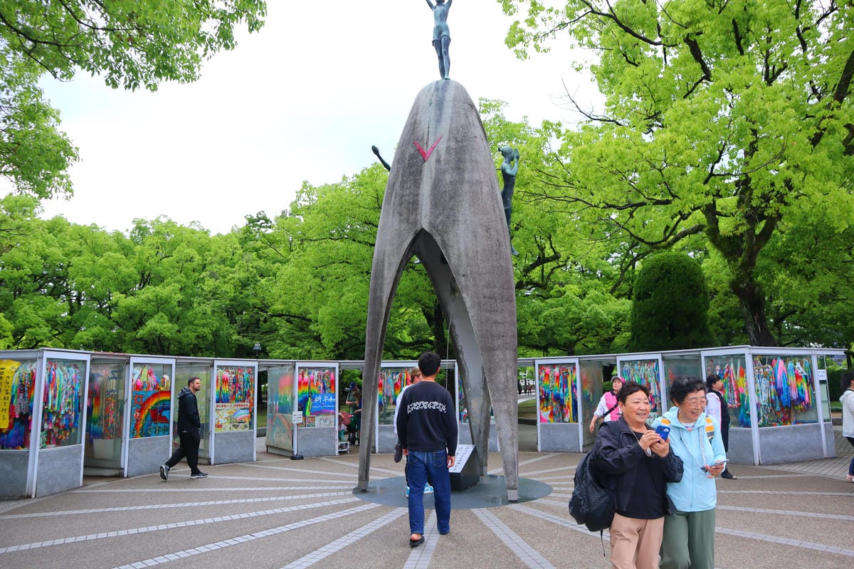 (廣島旅遊)廣島和平紀念資料館+平和の灯+原子彈爆炸圓頂屋。