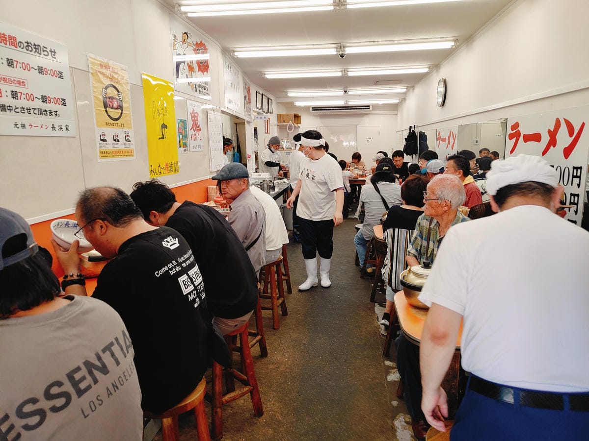 (日本福岡美食)元祖ラーメン 長浜家, (日本福岡美食)元祖ラーメン 長浜家,